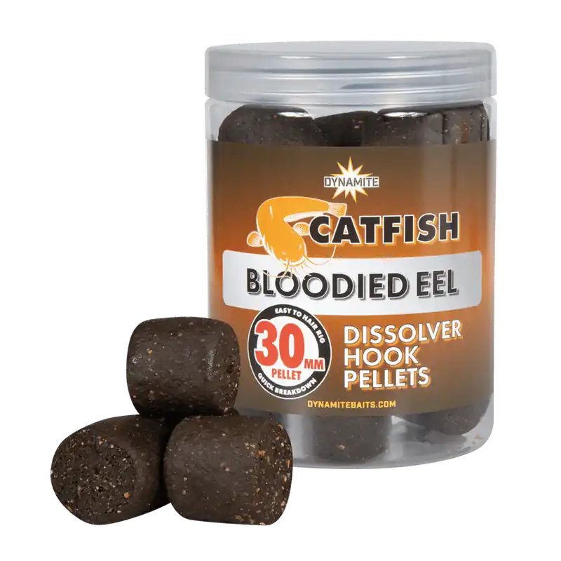 Gecertificeerd Dynamite Baits Catfish Bloodied Eel Dissolver Pellets 30mm