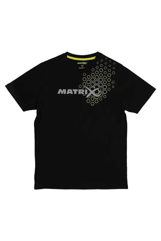 Matrix Hex Print T-Shirt Black Small Tijdelijk Beschikbaar