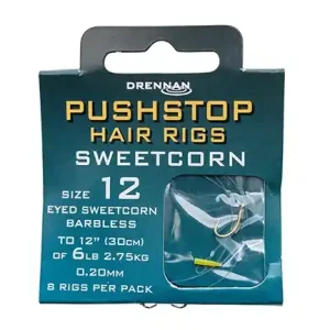 Drennan Pushstop Hair Rigs Sweetcorn Uitverkoop
