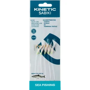 Kinetic Sabiki Silverstrike #8 Fishskin/Flash Favoriet