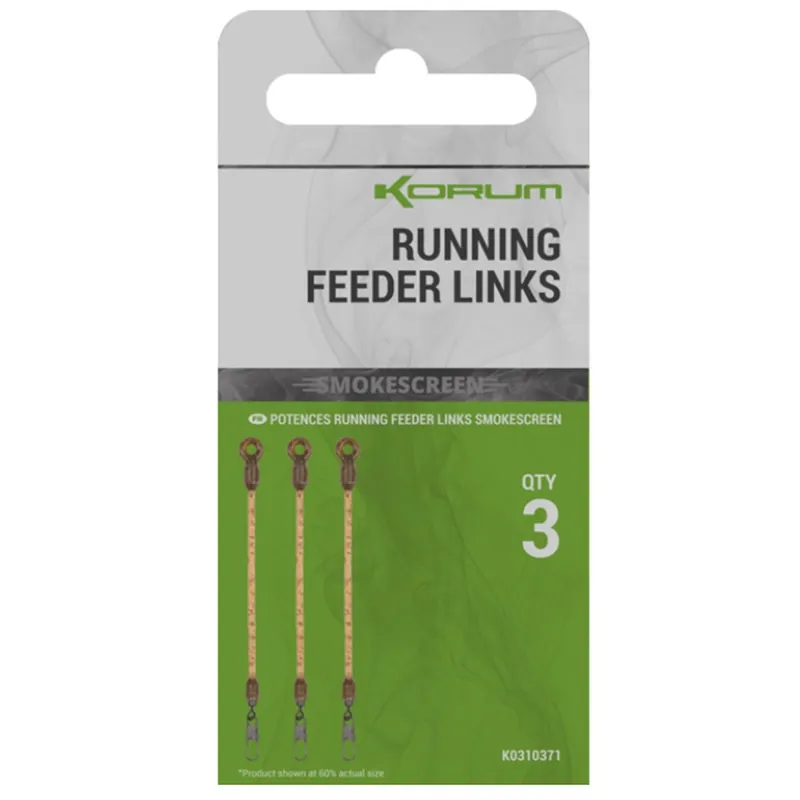 Hete Deal Korum Smokescreen Running Feeder Links