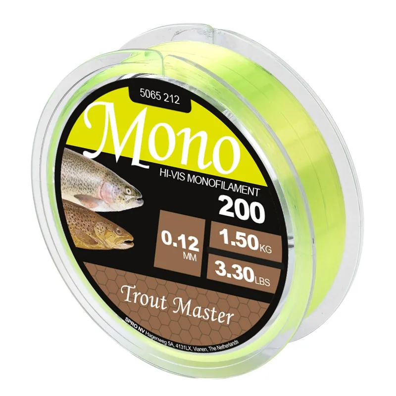 SPRO Trout Master Hi-Vis Mono Chartreuse Voordeelprijs