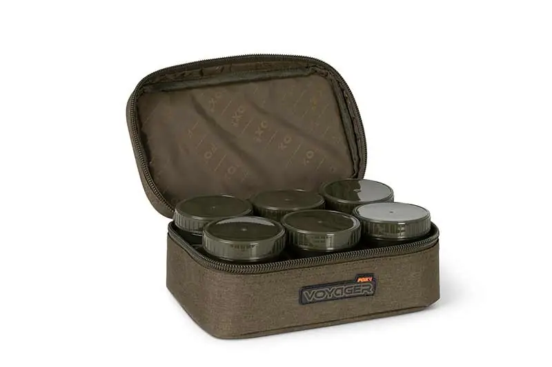 Favoriet Fox Voyager 8 Pot Hookbait Case