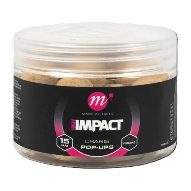 Betrouwbaar Mainline High Impact Crab IB 15mm Pop Up