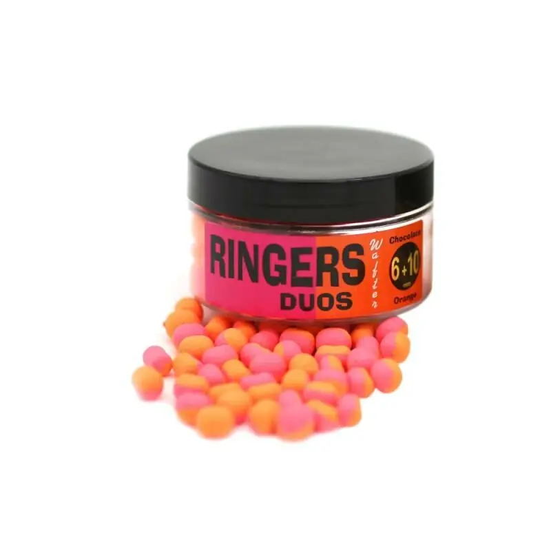 Direct Verzonden Ringers Wafters Duos Pink & Orange 6&10mm