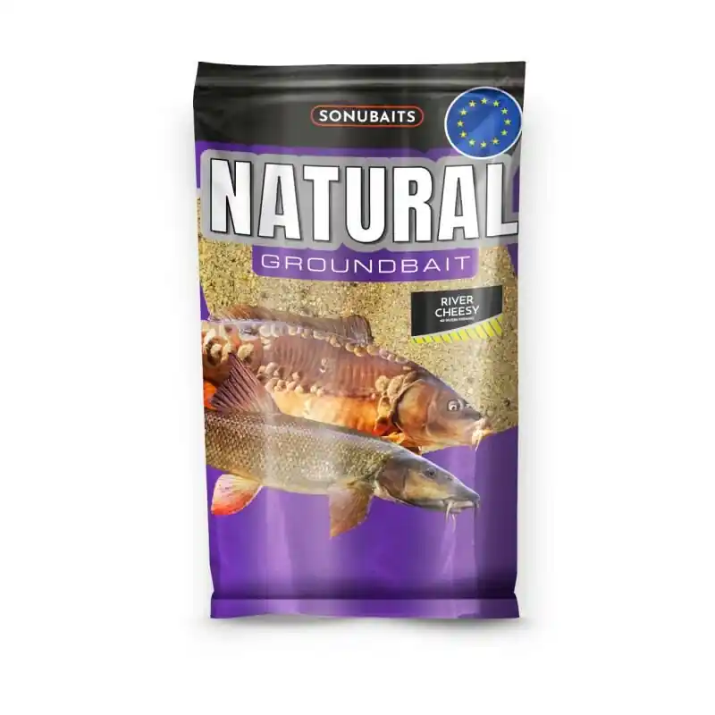 Sonubaits Natural Groundbait River Cheesy 1kg Beperkte Voorraad
