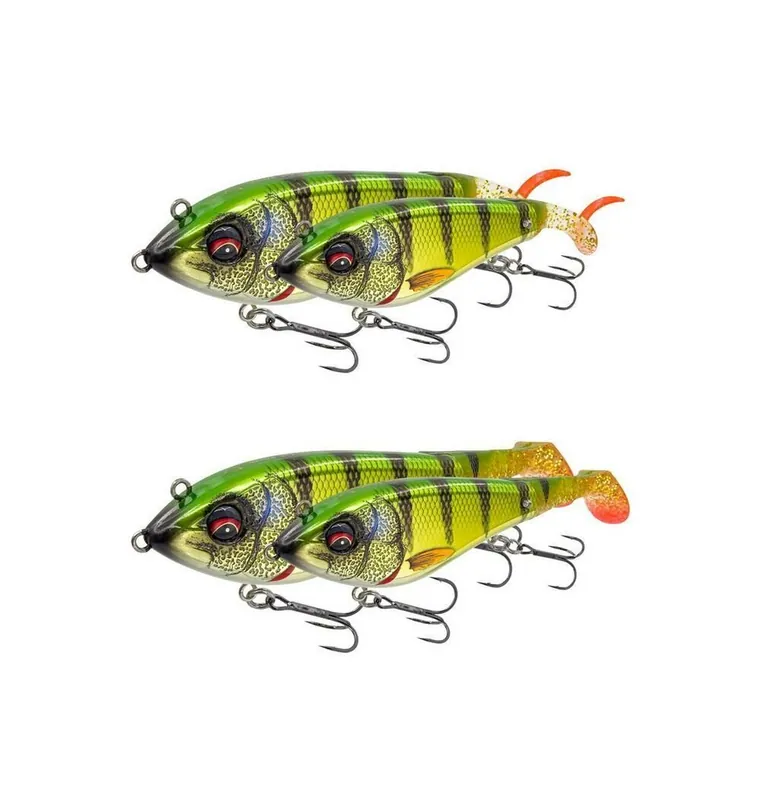 Savage Gear Deviator Tail 16.5cm Chrome Perch Rechtstreeks Van De Fabrikant