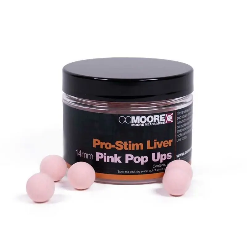 Betaalbaar CC Moore Pro-Stim Liver Pink Pop Ups 14mm