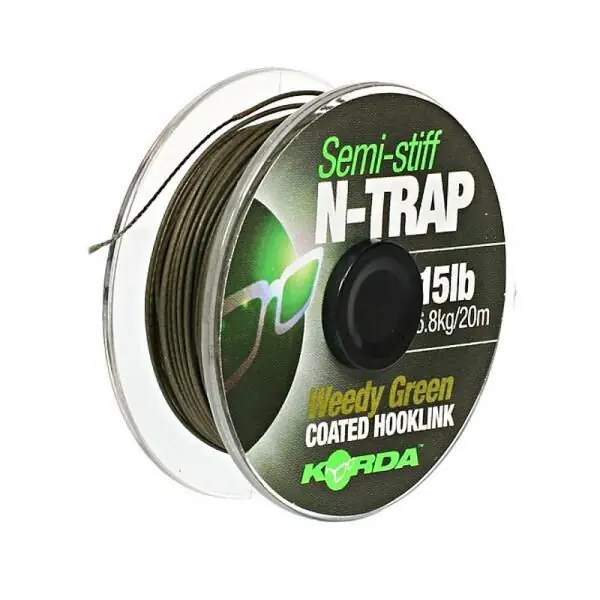Koop Vandaag Korda N-Trap Semi-Stiff Green 30lb - 20m
