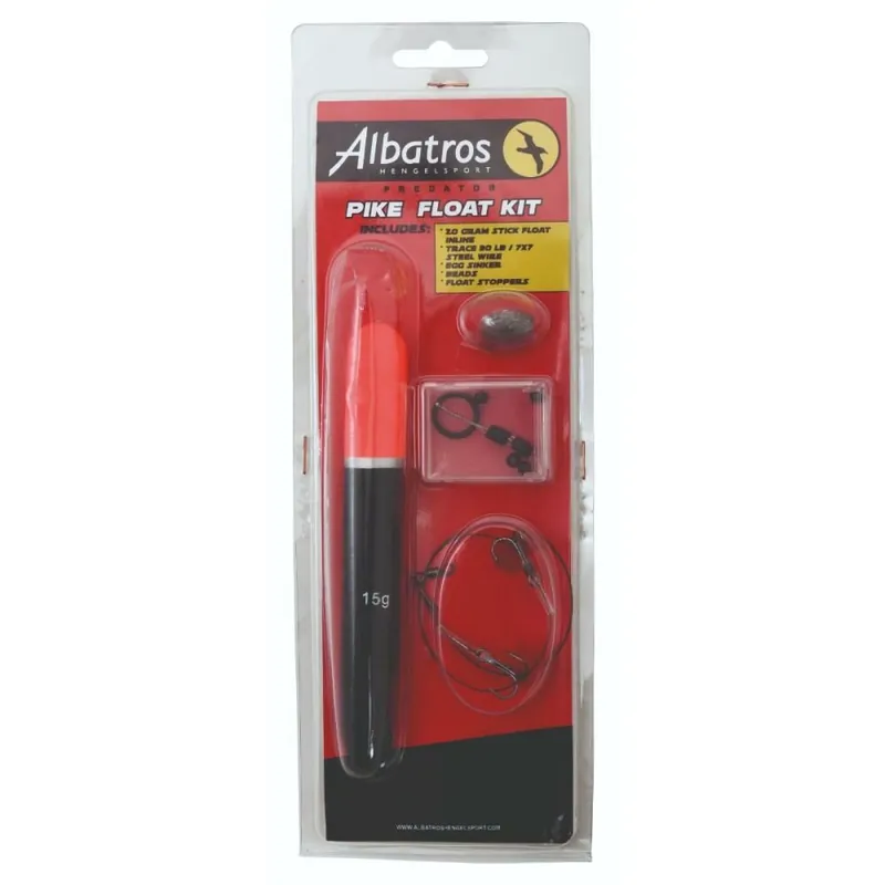Seizoensaanbieding Albatros Pike Stick Float Kit Inline