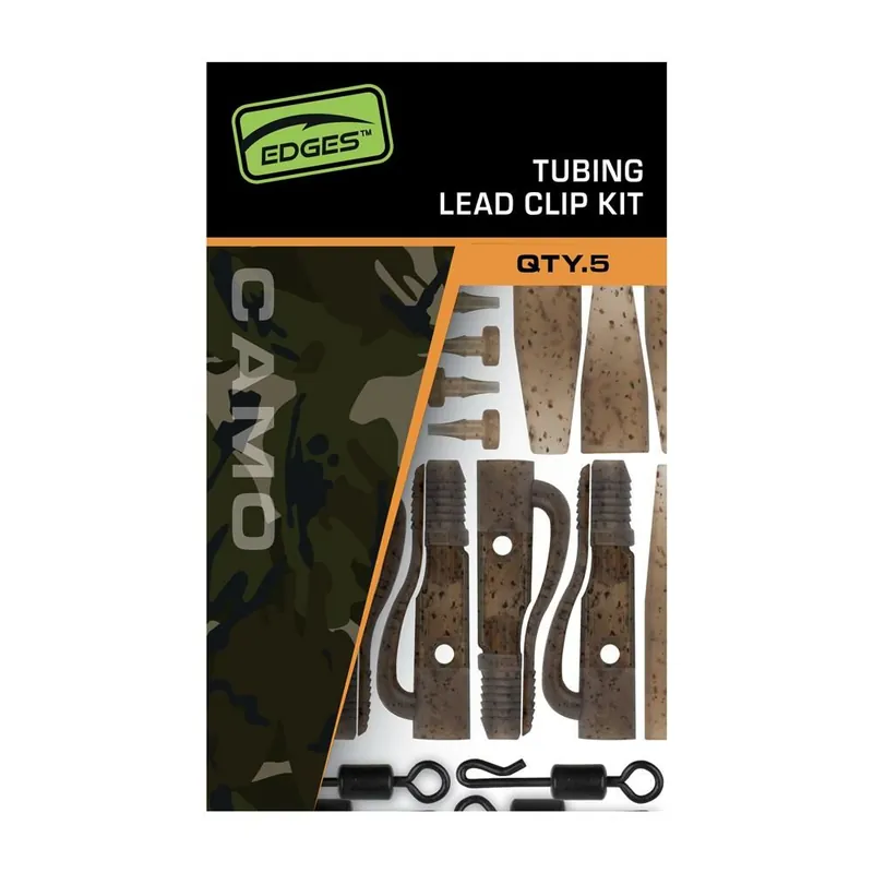 Laatste Versie Fox Edges Camo Tubing Leadclip Kit