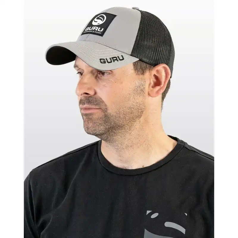 Nu Kopen Guru Guru Grey Patch Trucker Cap