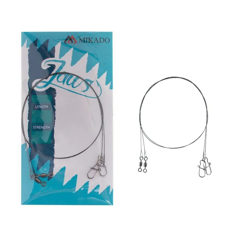 Lage Prijs Mikado Jaws Tungsten Leader 5kg 2 stuks 35cm - 5kg