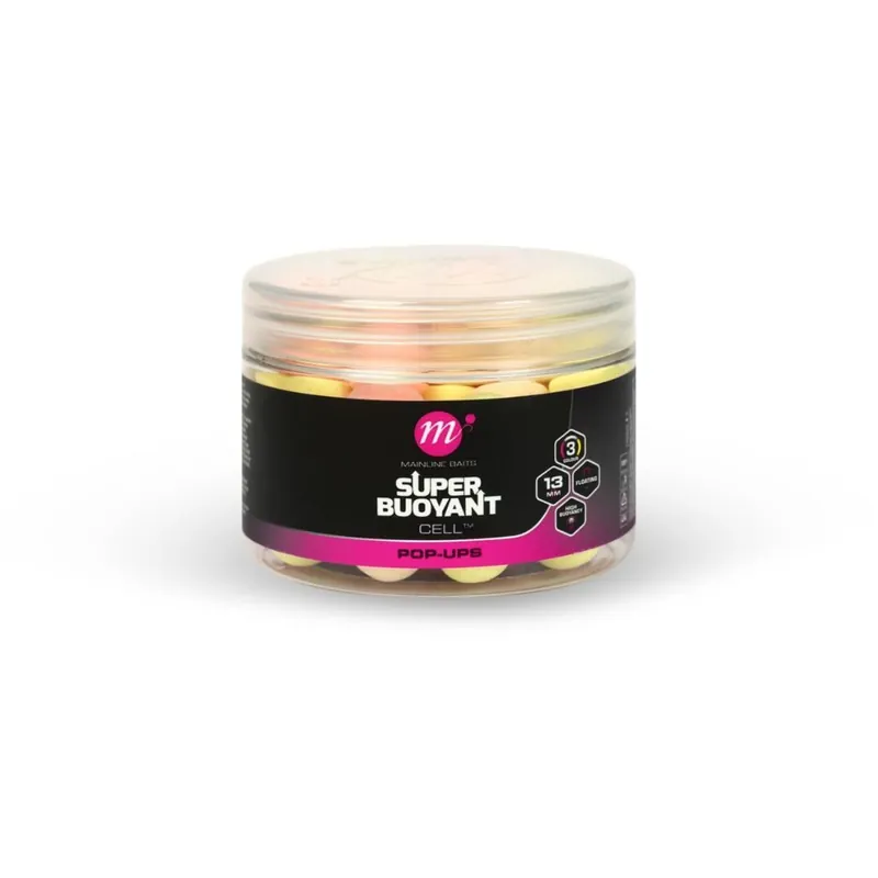 Speciale Aanbieding Mainline Super Buoyant Pop-Ups Pink, Yellow, White Cell 13mm