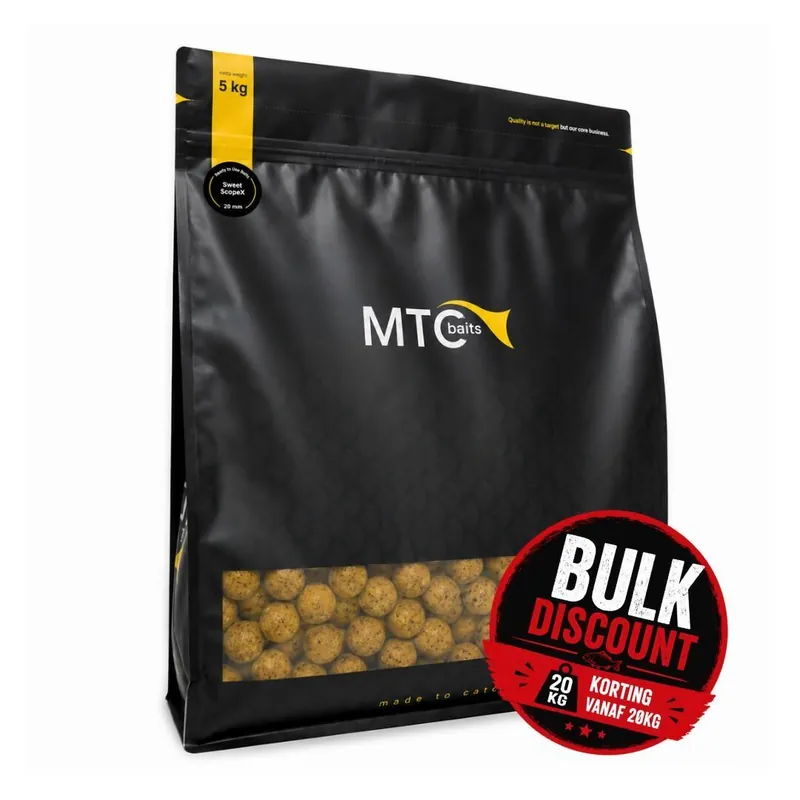 Op = Op MTC Baits Sweet ScopeX 20kg Bulkdeal 16mm