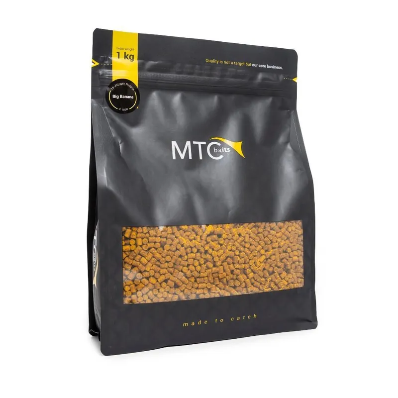Nieuw MTC Baits Hi-Attract Pellets Big Banana 4mm 1kg