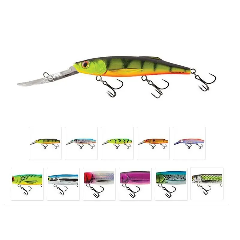 Salmo Freediver Super Deep Runner 12cm Green Tiger Direct Verzonden