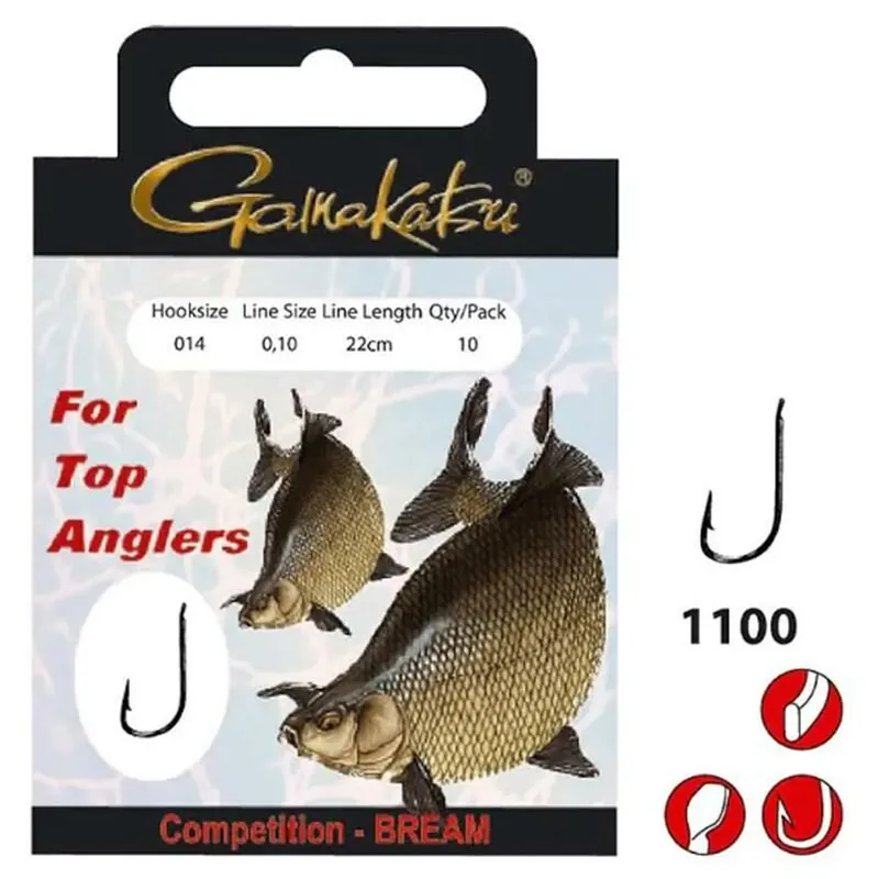 Gamakatsu BKS-1100B Competition Bream 22cm Size 16/0.12mm Beste Prijs