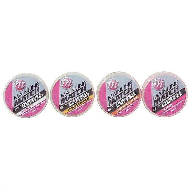 Finale Uitverkoop Mainline Match Dumbell Wafters 8mm Orange Chocolate
