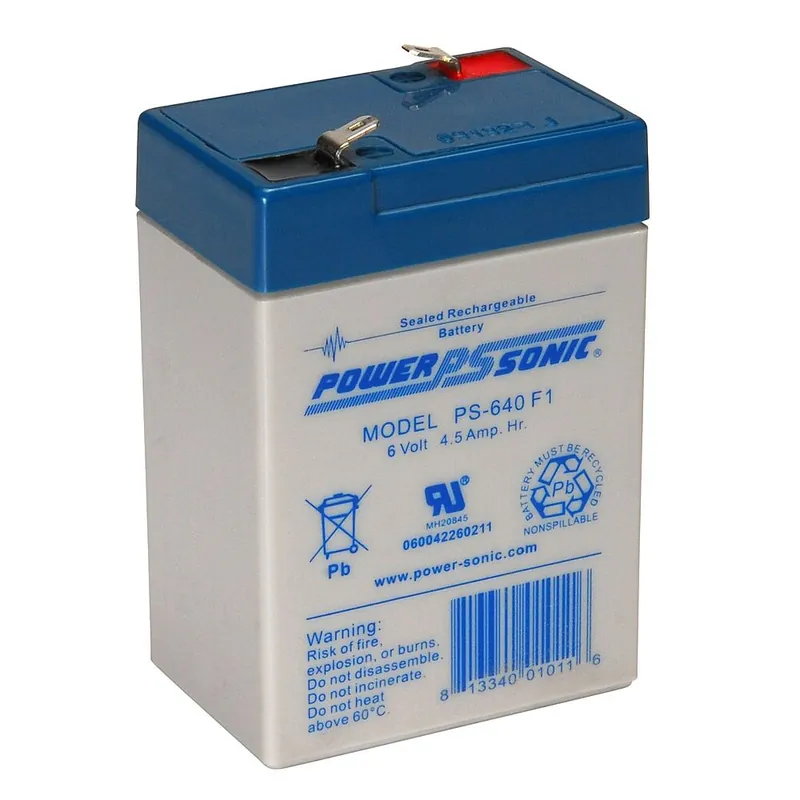 Power Sonic 6v 4.5a Accu Gecertificeerd