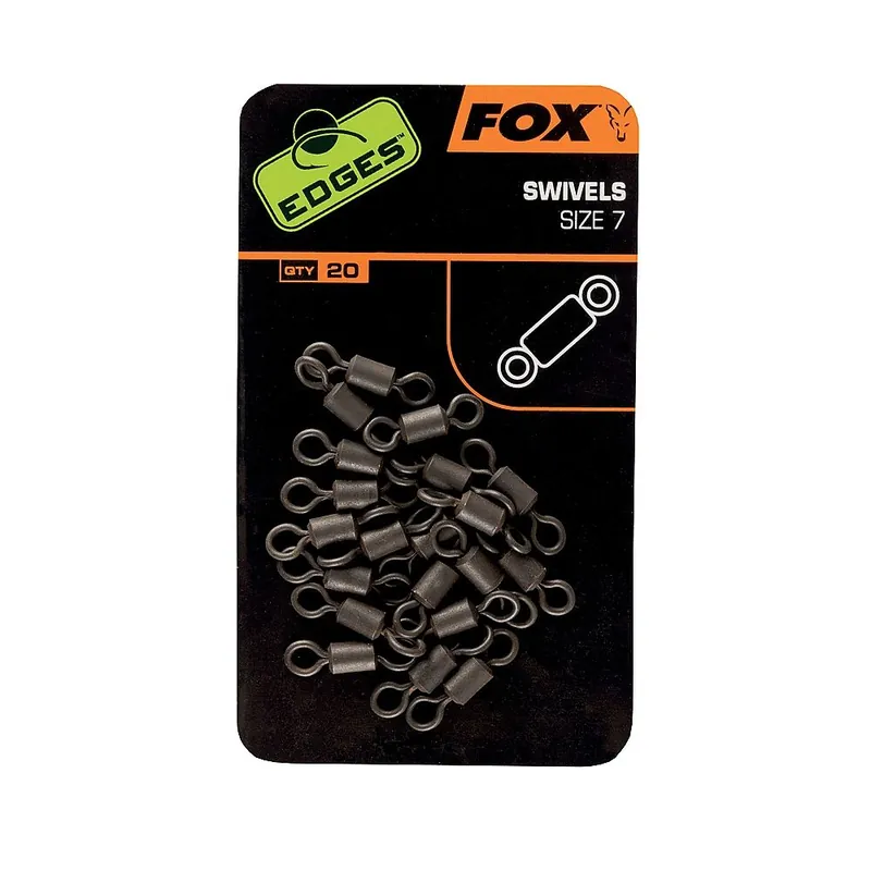 Fox Edges Swivels Size 7 Uitverkoop