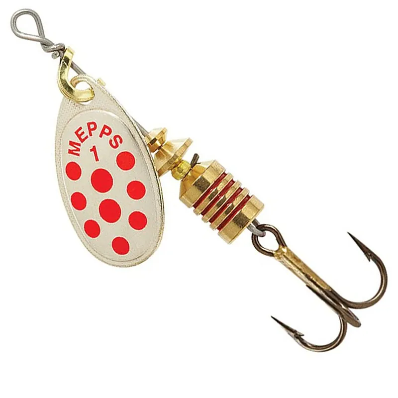 Direct Beschikbaar Mepps Aglia Zilver-Rood 2 - 4.5gr