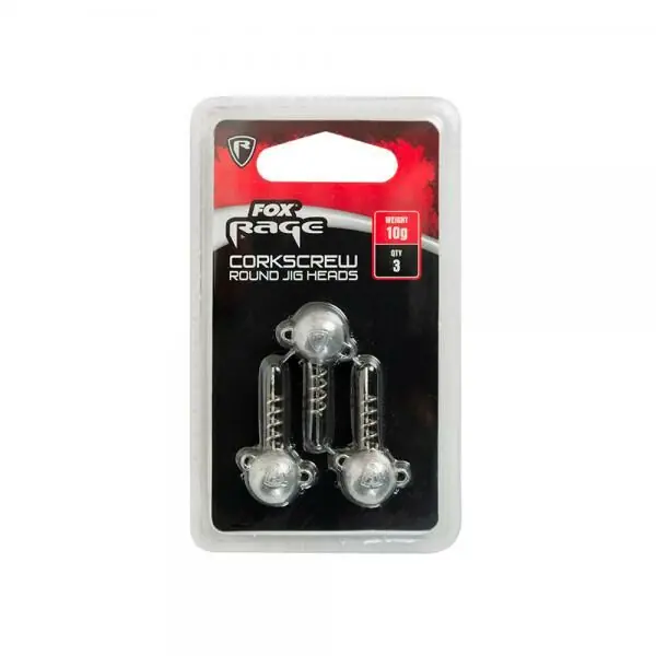 Fox Rage Corkscrew Round Jig Head 3pcs 5g Favoriet