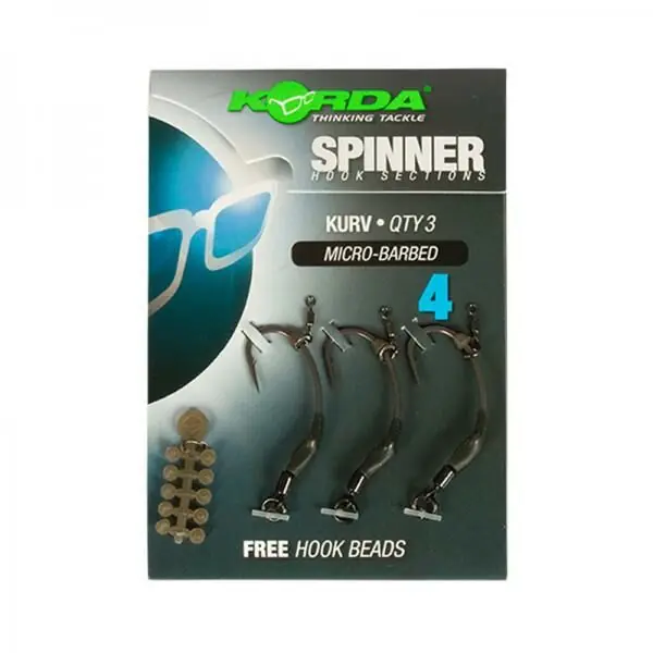 Bestel Nu Korda Spinner Hook Kurv Shank Size 4