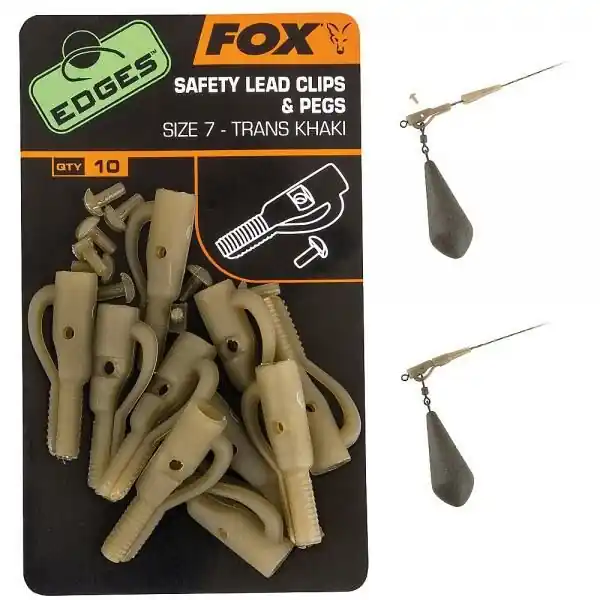 Fox Edges Slik Lead Clips & Pegs Size 10 Dagaanbieding