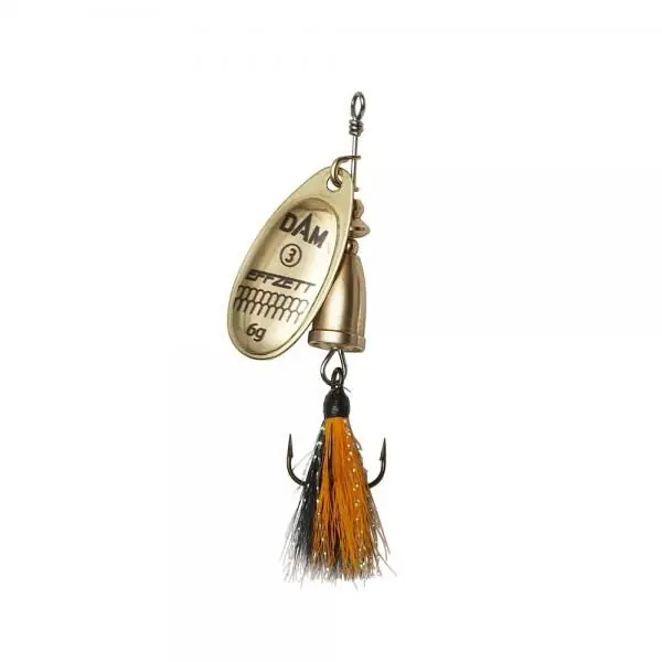 Dam Effzett Executor Dressed Spinner Gold 3 6g Direct Beschikbaar