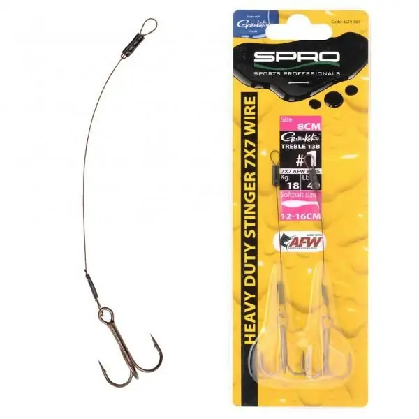 Spro Heavy Duty Stinger 7x7 AFW Treble 13B #1 1 - 8cm Laatste Kans