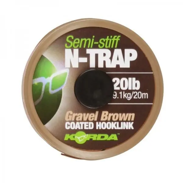 Meest Verkocht Korda N-Trap Semi-Stiff Gravel Brown 30lb 20m