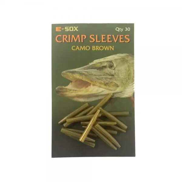 Korting Drennan E-Sox Crimp Sleeves Camo Brown