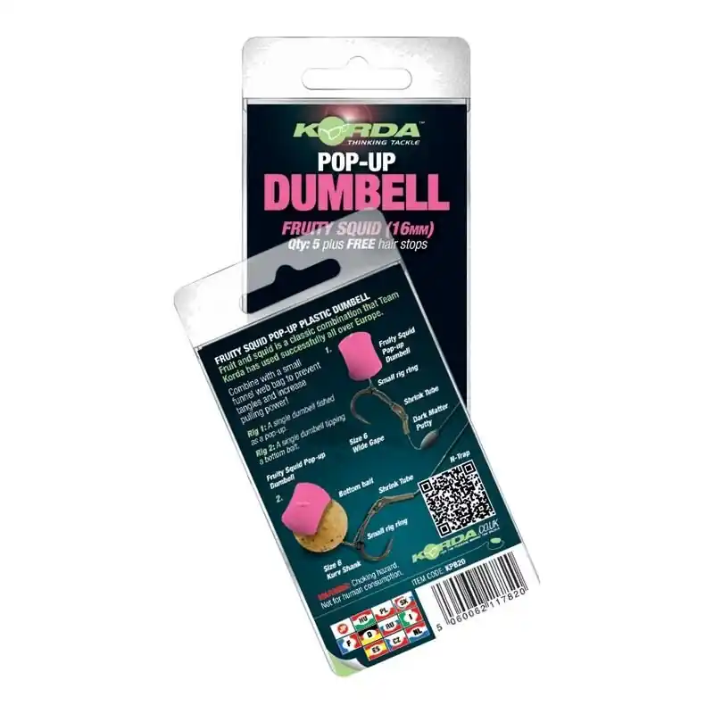 Korda Pop Up Dumbell Fruity Squid Pink Fruity Squid 12mm Koop Online