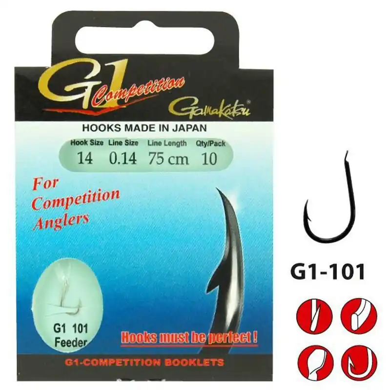 Gamakatsu BKS G1-101 Feeder Rig 100cm Size 12/0.16mm Seizoensaanbieding