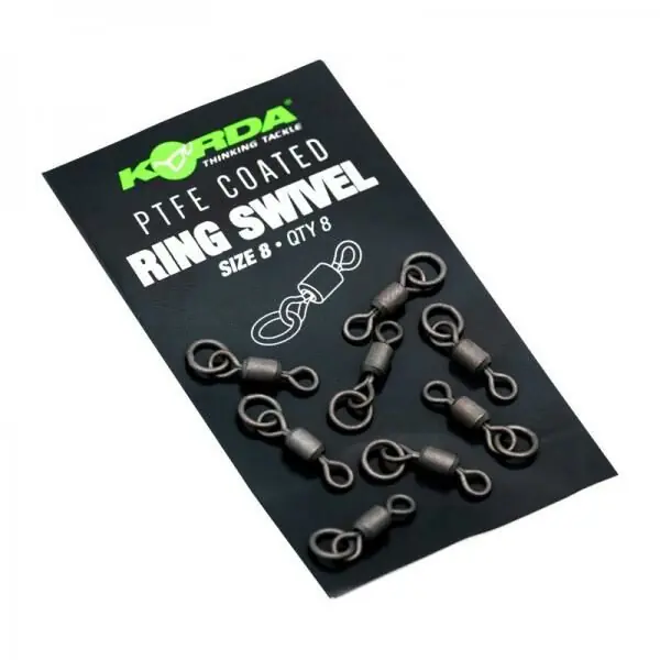 Korda PTFE Coated Ring Swivel Size 8 Must-Have
