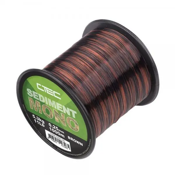 Voordeelprijs Spro CTEC Sediment Mono Brown 1000m 0.35mm - 9.3kg