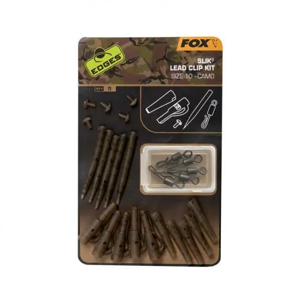 Favoriet Fox Edges Camo Slik Lead Clip Kit Size10