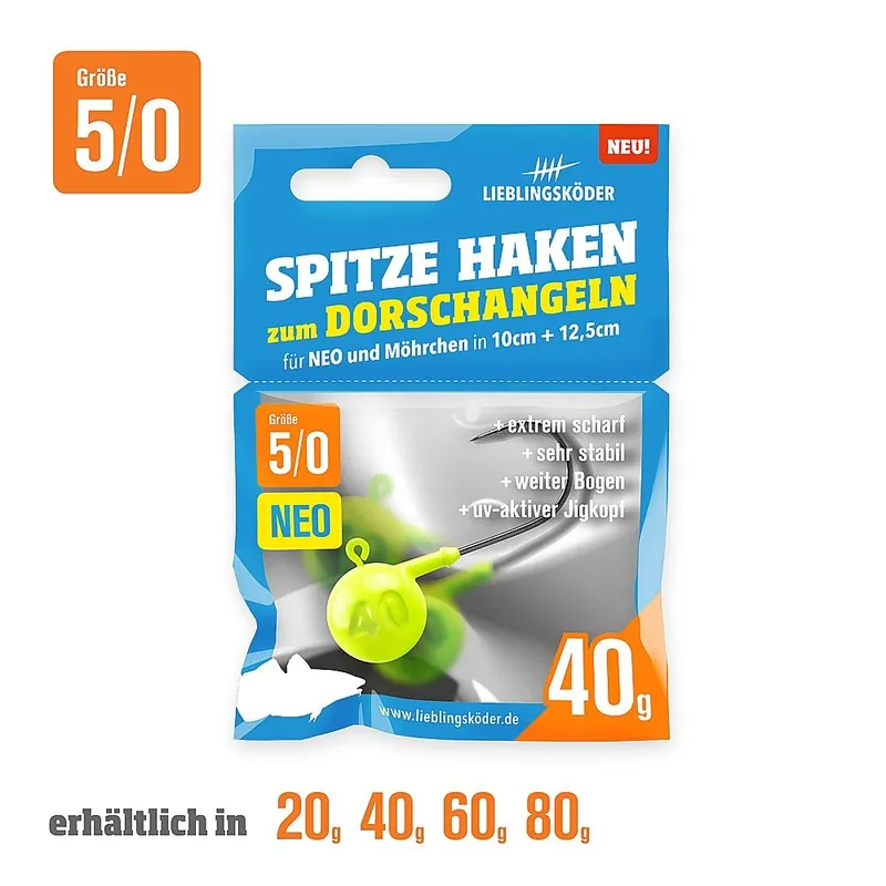 Gratis Retour Lieblingskoder Spitze Haken Neo 5/0 80gr