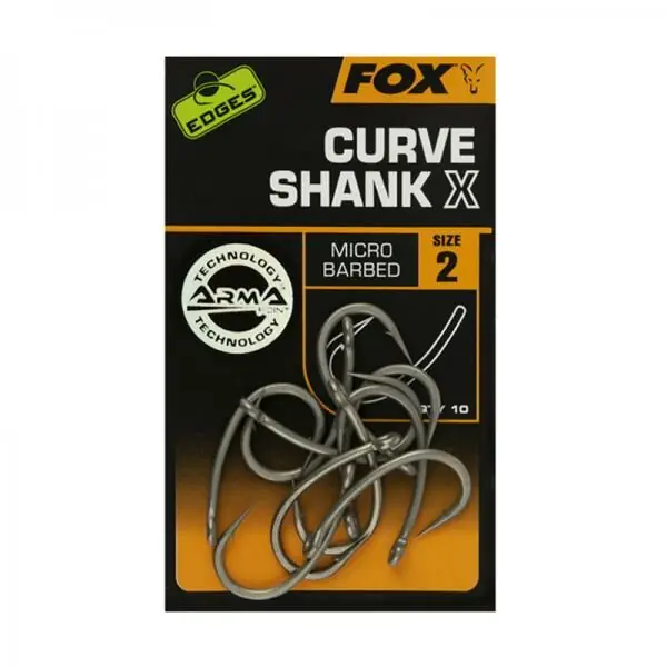 Beperkte Voorraad Fox Edges Curve Shank X Hooks Size 4