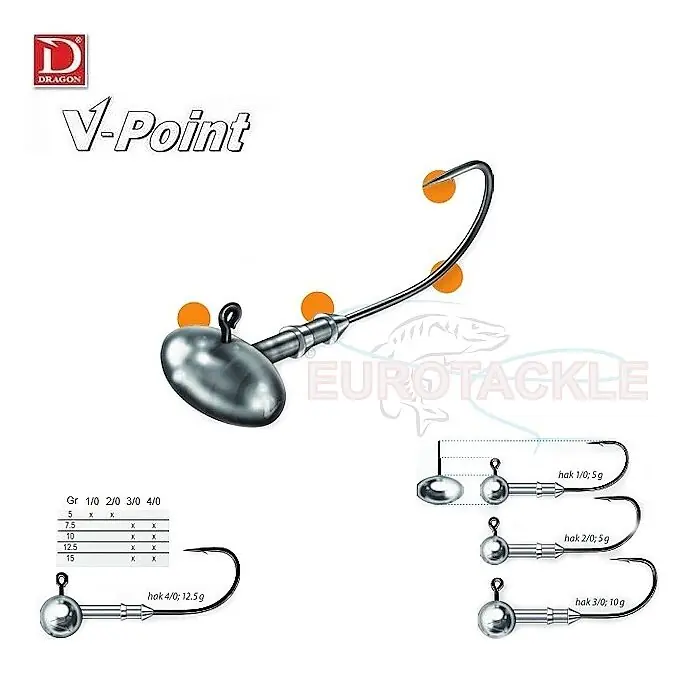 V-Point Loodkop Football Size 4/0 15gr/3st Weekendaanbieding