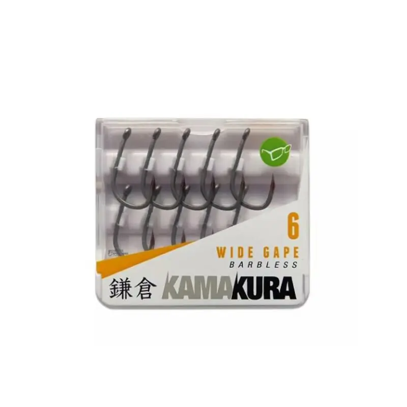 Korda Kamakura Wide Gape Barbless Hook Size 8 Laatste Kans