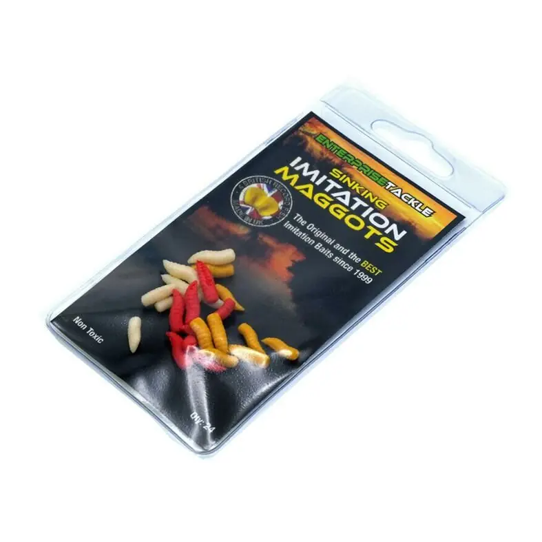 Enterprise Tackle Imitation Sinking Maggots Mixed Pack White, Red, Bronze Meest Verkocht