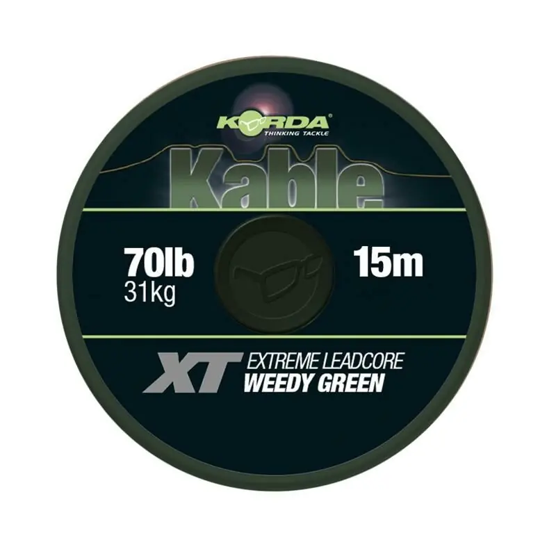Aanbieding Korda Kable XT Ext. Leadcore Weedy Green 70LB