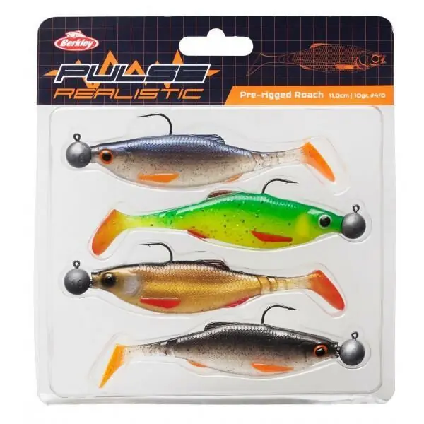 Berkley Pulse Prerigged Realistic Roach 11cm 4pcs Alleen Vandaag