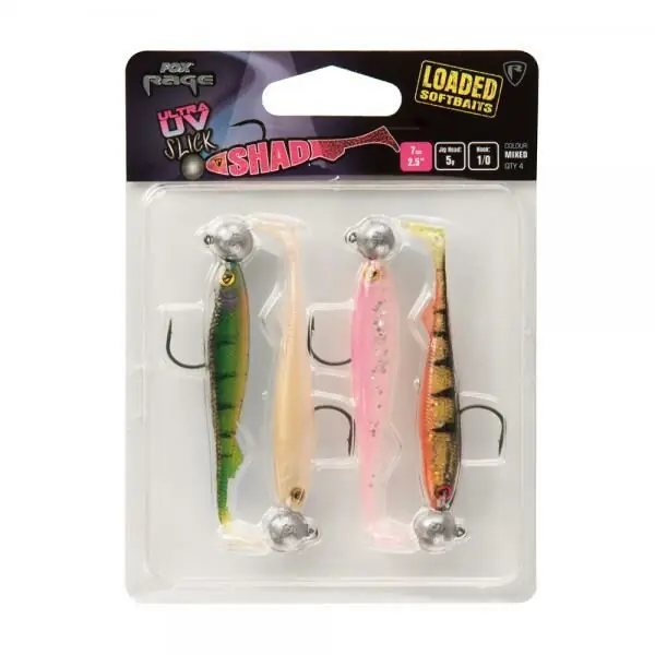 Dagaanbieding Fox Rage UV Slick Shad Loaded 9cm