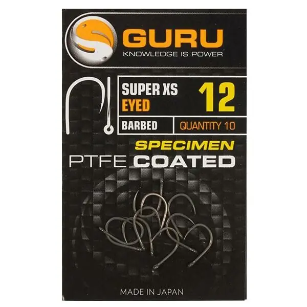 Guru Super XS Eyed Barbed Hook Size 10 Superprijs