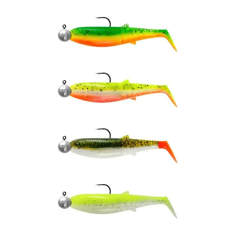 Uitverkoop Savage Gear Cannibal Shad Darkwater Mix 6.8cm 1/0 - 5g