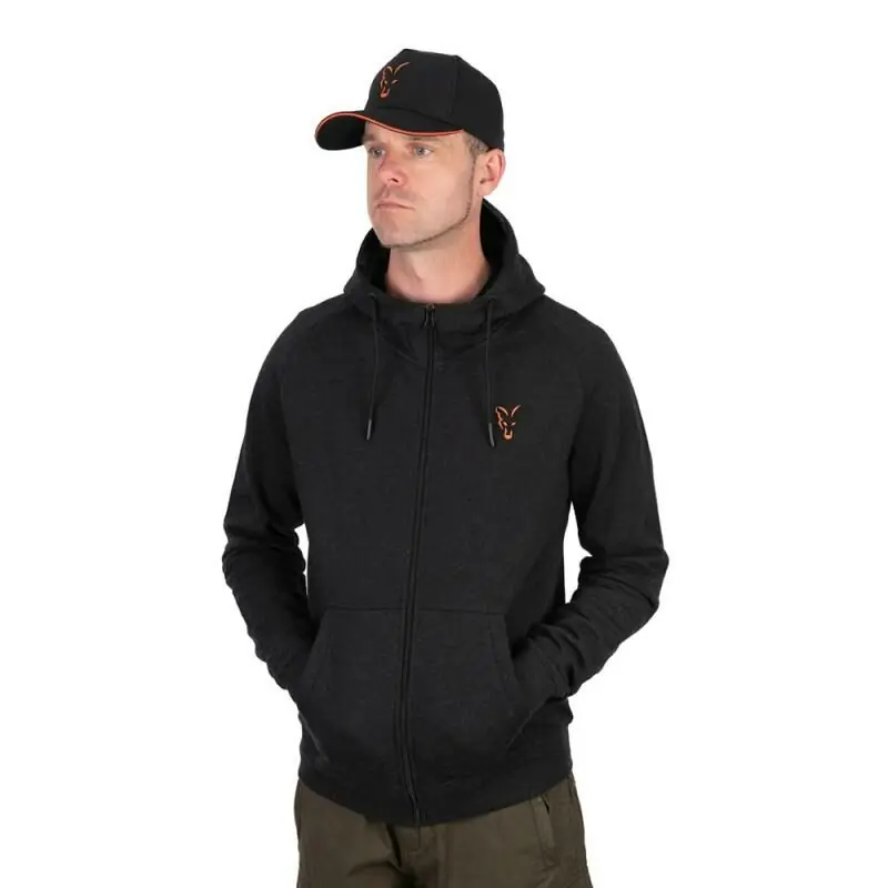 Fox Collection LW Hoody Black & Orange XL Express Levering