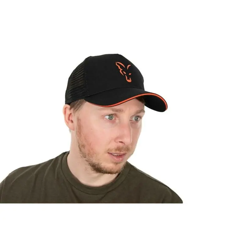 Koopje Fox Collection Trucker Cap Black & Orange